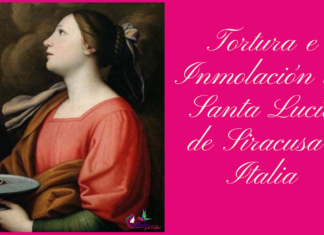 Tortura e Inmolación de Santa Lucia de Siracusa-Italia